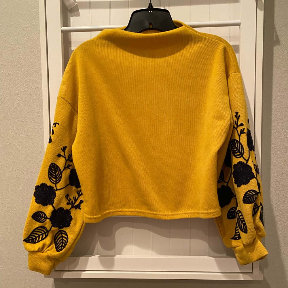 Size small embroidered top